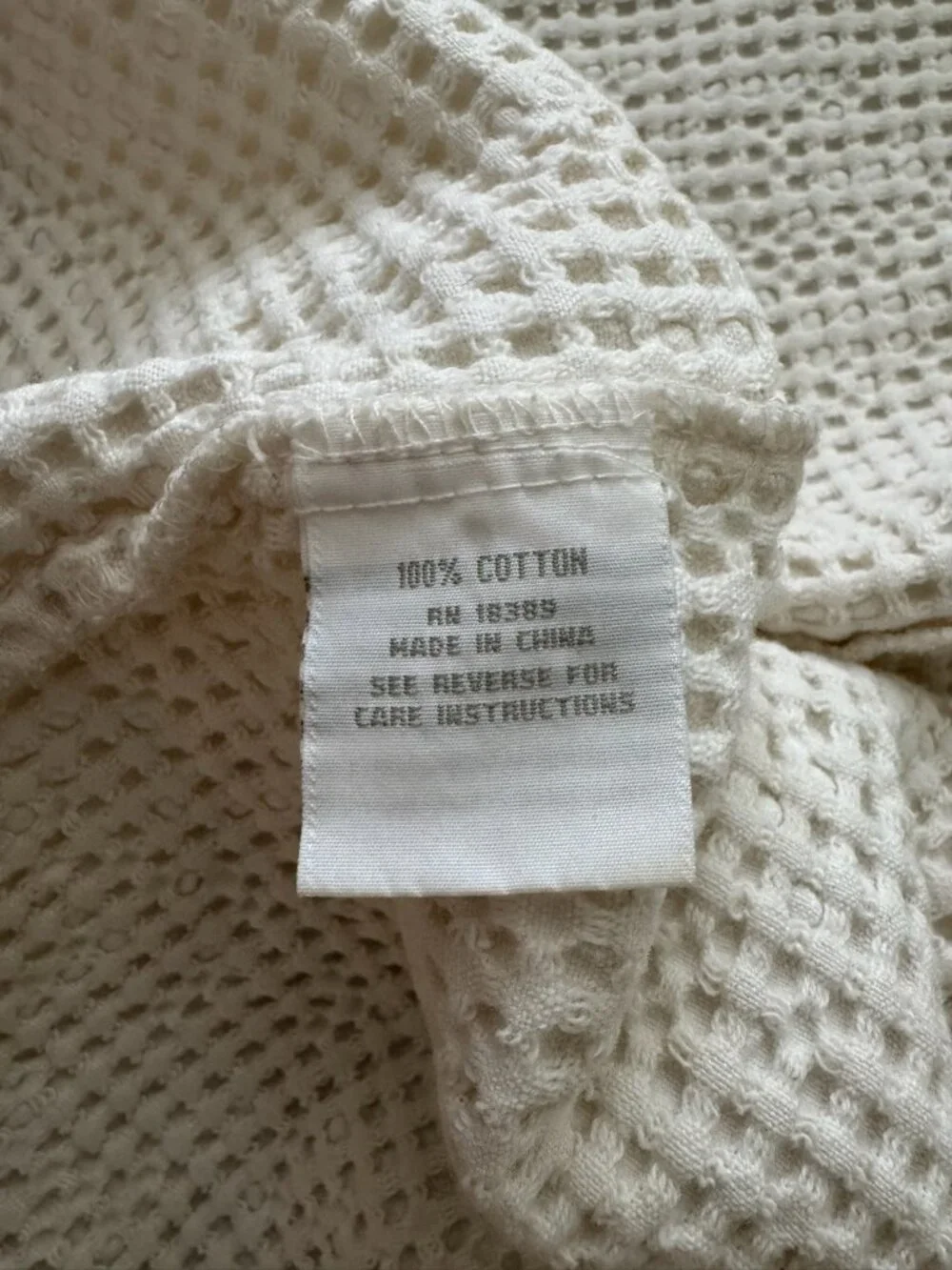 Vintage waffle knit